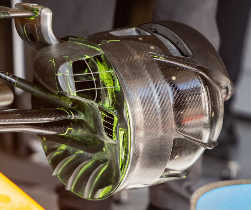 McLaren MCL35 front brake duct Flowviz