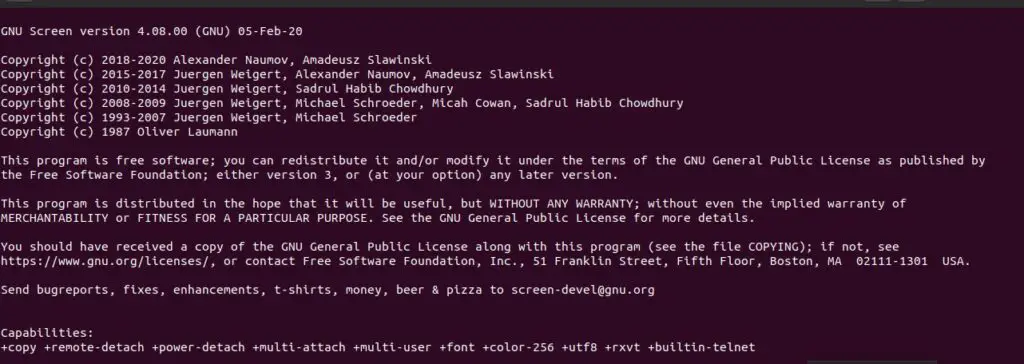 Screen-Command-Output-Linux