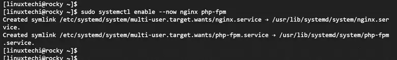 Enable-Start-Nginx-php-fpm-rhel-rockylinux