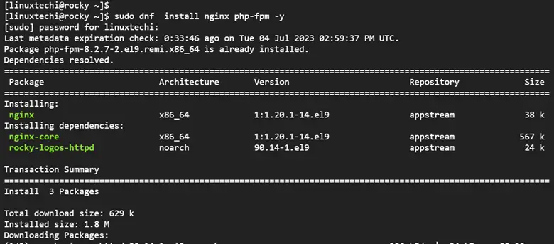 Install-nginx-php-fpm-rhel9