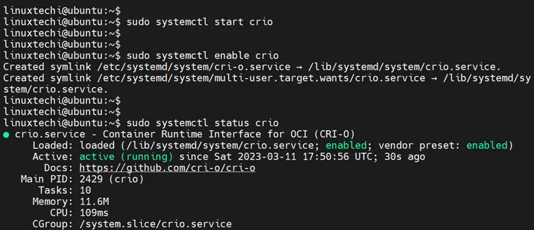 Start-Enable-Crio-Service-Ubuntu